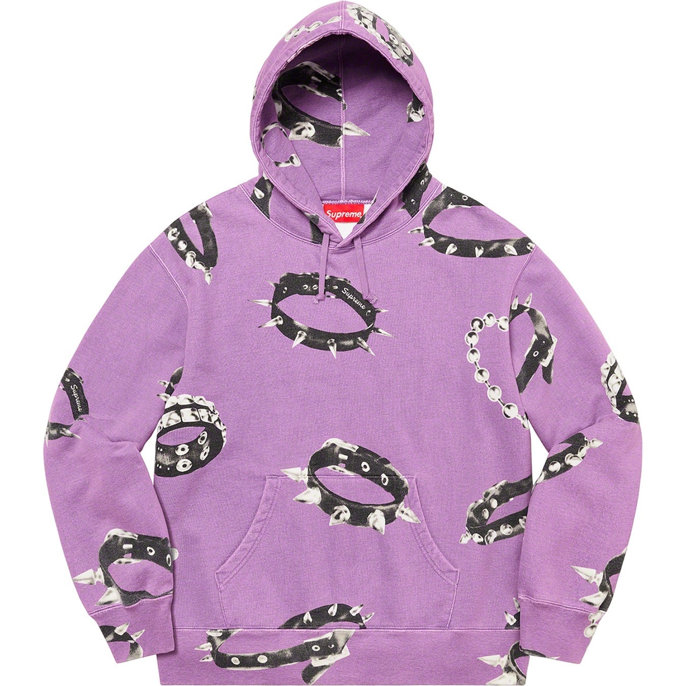 Studded Collars Hooded Sweatshirt view 5
